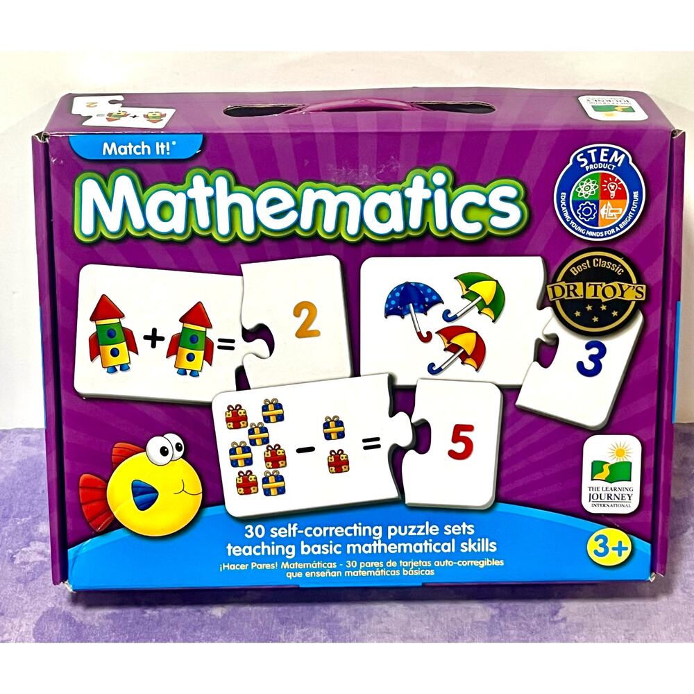The Learning Journey Match It Mathematics STEM Add Subtraction Game Math Puzzle